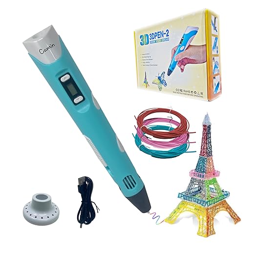 3D Pen Professional | 3D Printing Drawing Pen | 3D Pen for Kids | 3D Pen Set with PLA Filament Included - Ready to Create(Random Color)