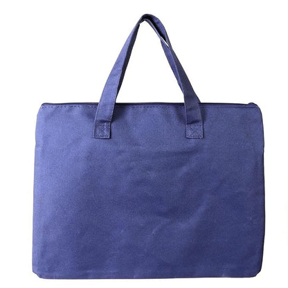 Canvas Carrying Hand Bag – Multi-Purpose Bag Carry Bag, Reusable Bag Shopping Bag, Tote Bag, Travel Bag with Handle Strap and Zipper, Document Carry Bag