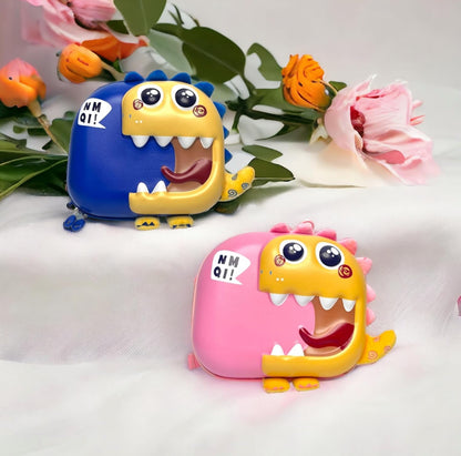 Cutest Kids Angry Baby Dino look Hardshell Backpack for Kindergarten, School Picnic, Travelling Backpack Bag Lightweight Large Capacity