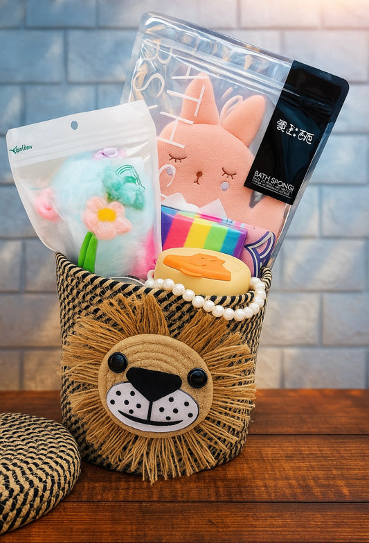 Jute basket hamper