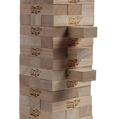 Jenga Game, Jenga Tube Pack, Original Hardwood Blocks Stacking Tower Game, Fun Family Game, Gift Toy for Kids Ages 6+, Birthday gift for boys & girls