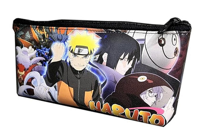Naruto Anime Theme Pencil Stationery Pouch-1 Pcs, Multi Color, Kids