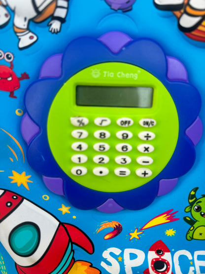 Big Size 3D Cover Large Capacity Calculator Pencil Case Compass with Compartments, Premium Stylish Pen Holder, School Organizer for Students Kids, Stationery pouch for Kids
