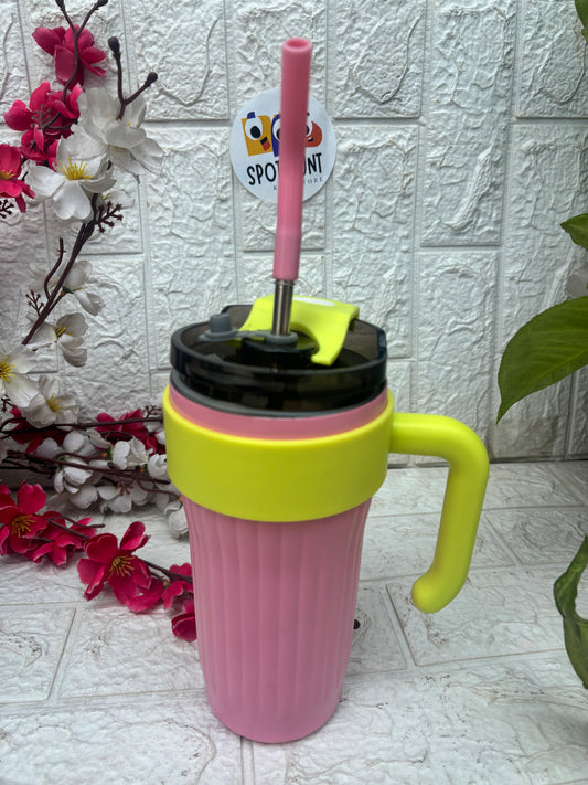 Spot hunt sipper tumbler with 2 way drinking