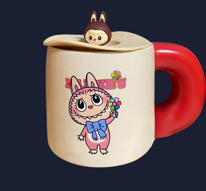 ceramic mug character LABUBU set of 2 cups