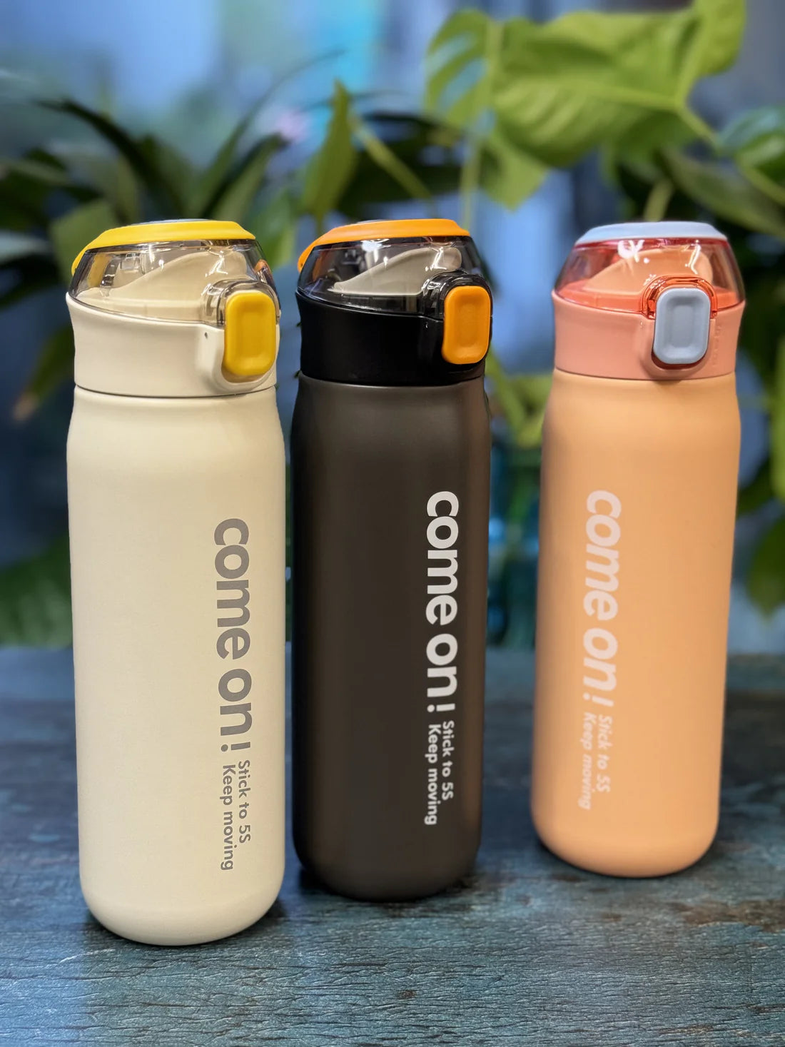 Come on stainless steel water bottle