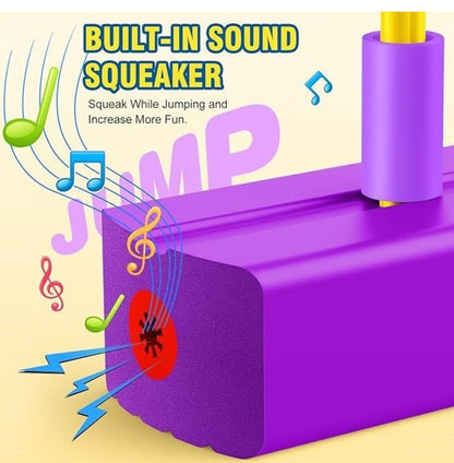Foam Stick Jumper for Kids - Bungee Jumper for Kids Outdoor Toys, Foam Bouncing Toy for Kids, Squeaky Sounds Pogo Sticks, Great Gift for Boys and Girls