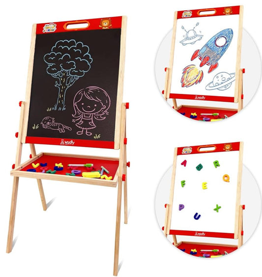 Wooden 2-in-1 Kids Easel Board