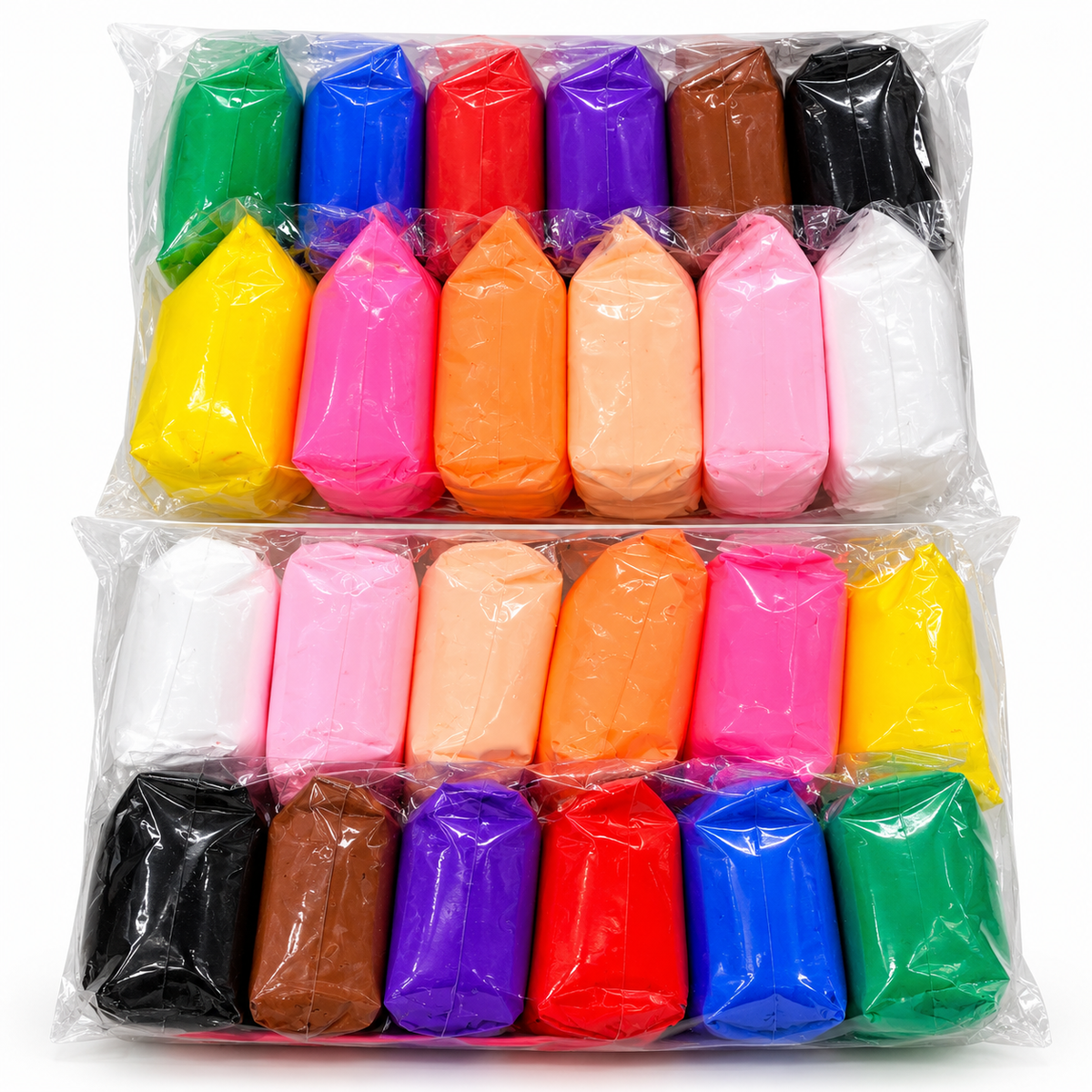 Pack of 12 Multicolor Modeling Clay Set for Kids | 24-Piece Creative Art & Craft Kit