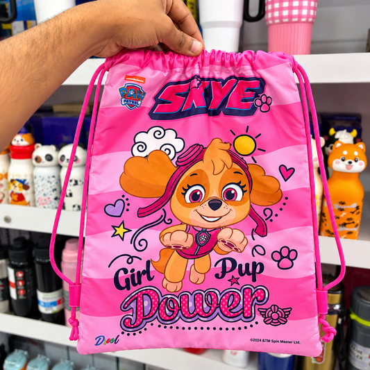 Kids Pithu Bag – Cute Cartoon Drawstring Backpack