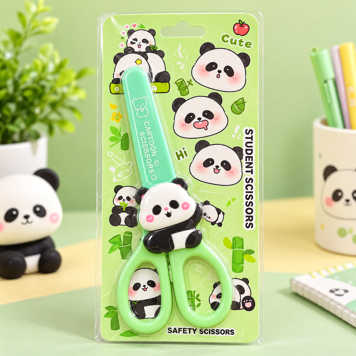Panda Cartoon Student Safety Scissors
