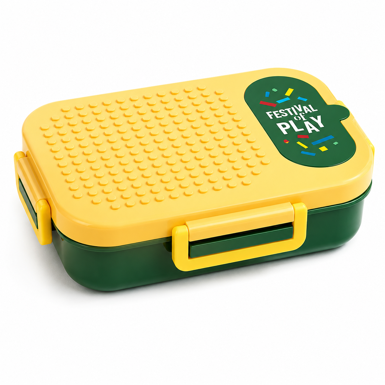 Kids Stainless Steel Lunch Box with Removable Tray | 2 Compartment Lunch Box for School | Leak Resistant Tiffin Box