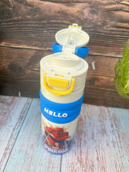 Twin cup steel insulated bottle