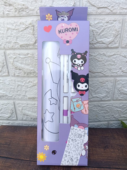Colouring roll with sketch pen