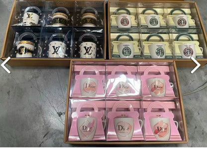 collection of ceramic mugs various brands