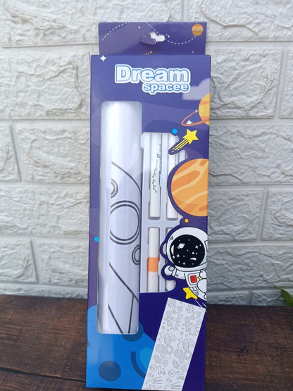 Colouring roll with sketch pen