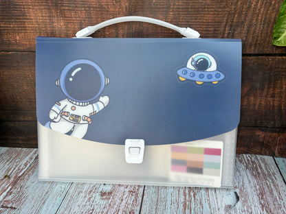 Storage file folder, space theme document file , best for return gift