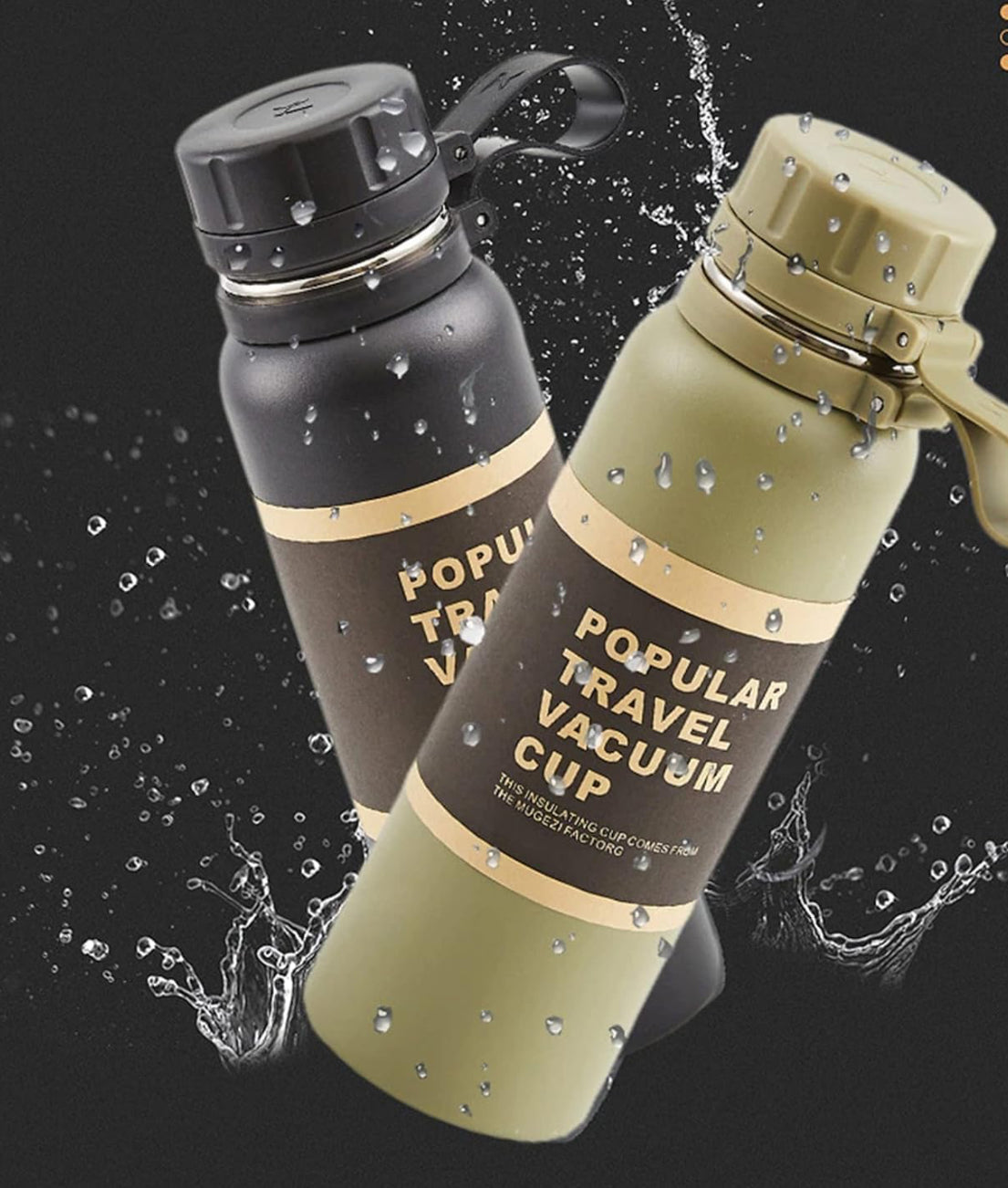 Portable Sports Water Bottle Double Wall Vacuum Cup