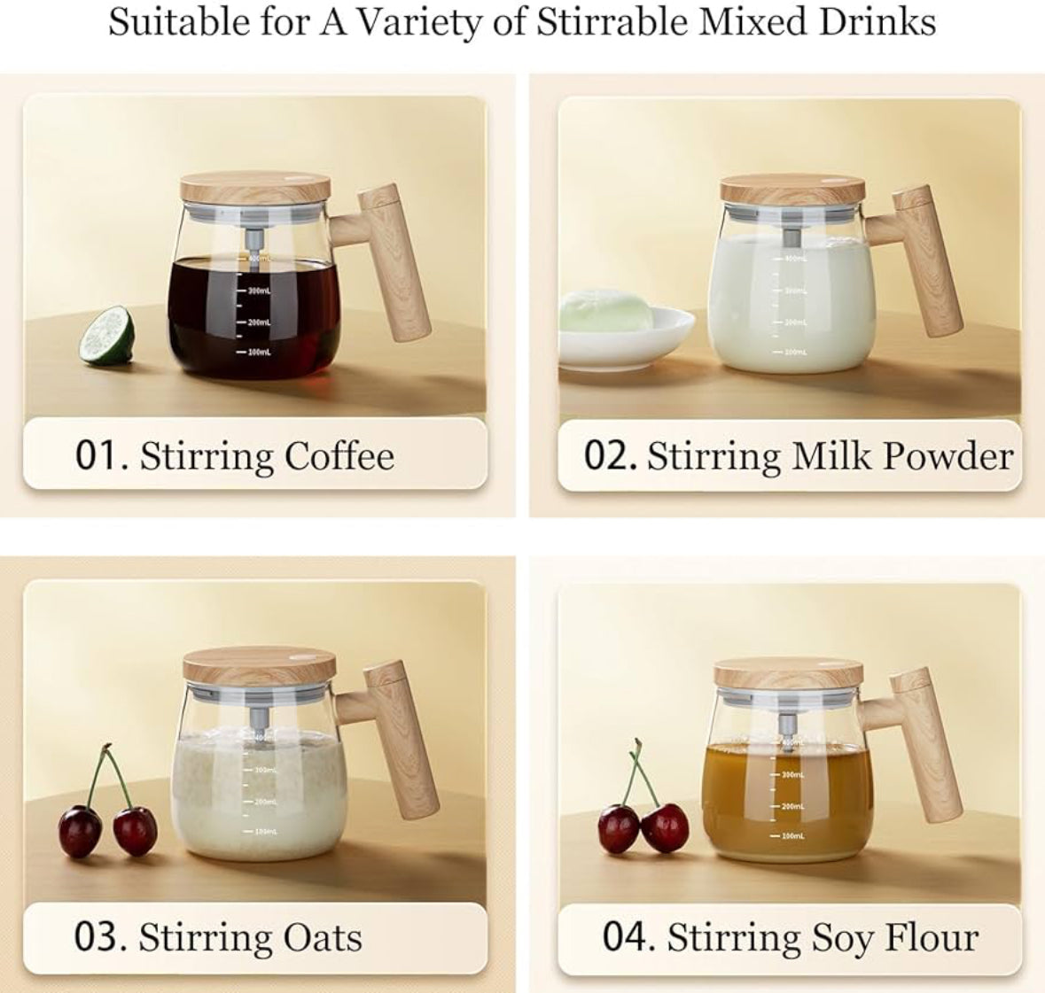 Self Stirring coffee mug
