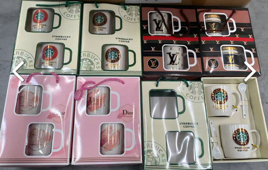collection of ceramic mugs various brands