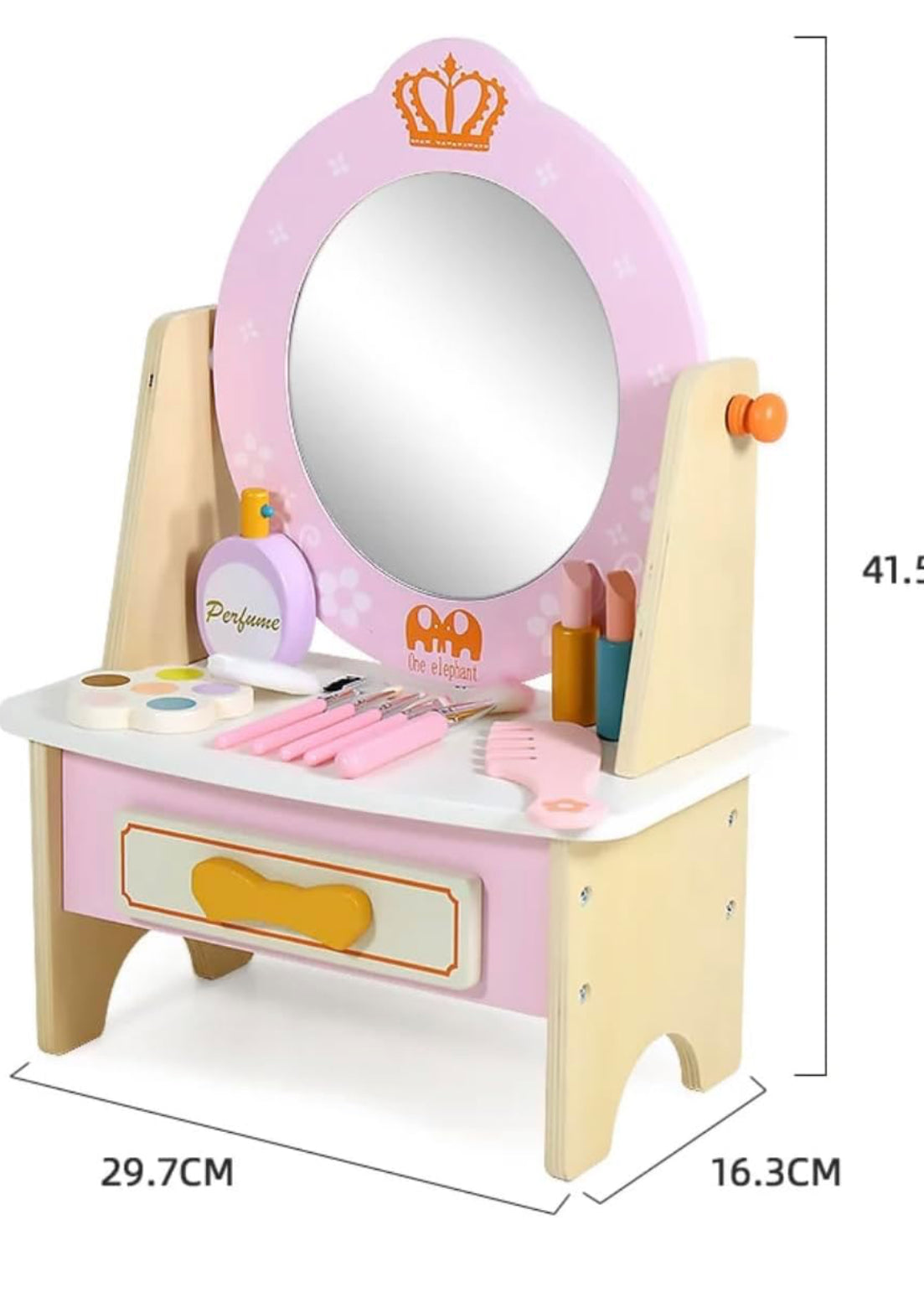 wooden dressing  playset