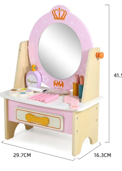 wooden dressing  playset