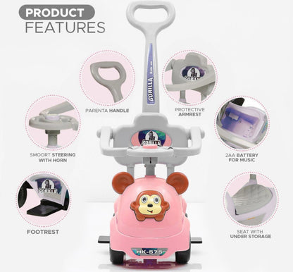 Monkey 3 in 1 Ride on for Kids