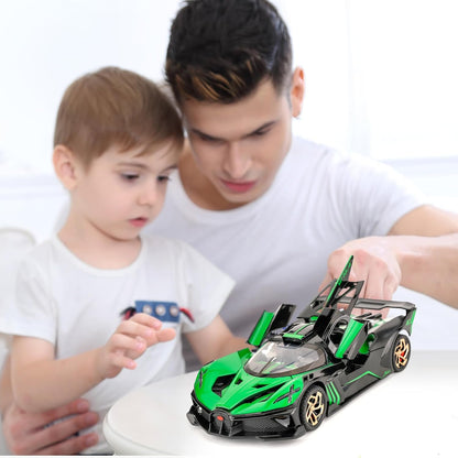 LJX Model 1:32 Die-Cast Sports Car - Green & Black Edition