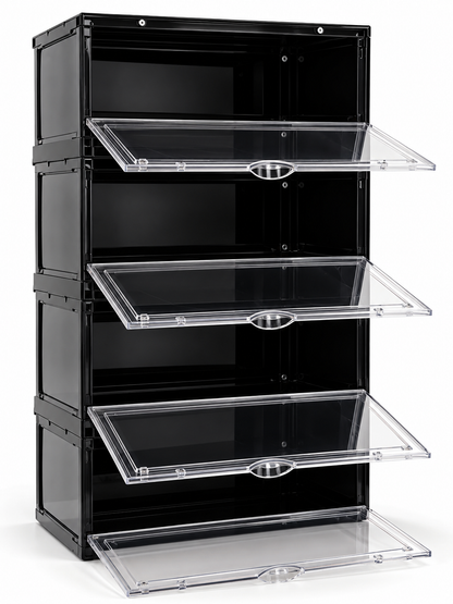 Transparent Shoe Storage Cabinet – Multipurpose Footwear Organizer