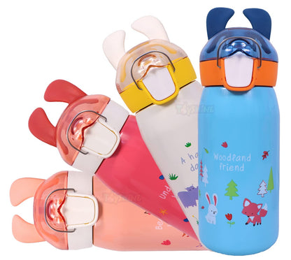 Spot hunt Insulated Stainless Steel Bottle – Hot & Cold Water Bottle for Kids Boys Girls, Double Walled Vacuum Insulated Stainless Steel Bottle, Thermos Flask with Sipper