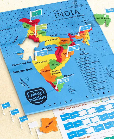 India Map Puzzle ( Explore India )