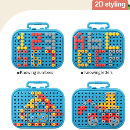 DIY  Electric Drill Screw Tool Set-Mosaic Puzzle