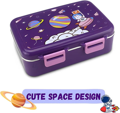 Spot Hunt Thermal Insulated Lunch Box Leak Proof Tiffin Box 3 Compartment 304 Stainless Steel Lunch Box with Removable Inner Plate Reusable Food Containers Kids