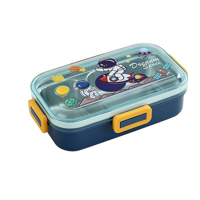 Spot hunt 710 ML Leak Proof Stainless Steel Lunch Box 2 Compartment Tiffin Box Adult Office Worker School Lunch Box