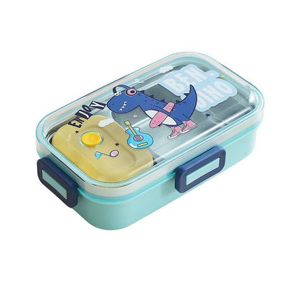 Spot hunt 710 ML Leak Proof Stainless Steel Lunch Box 2 Compartment Tiffin Box Adult Office Worker School Lunch Box