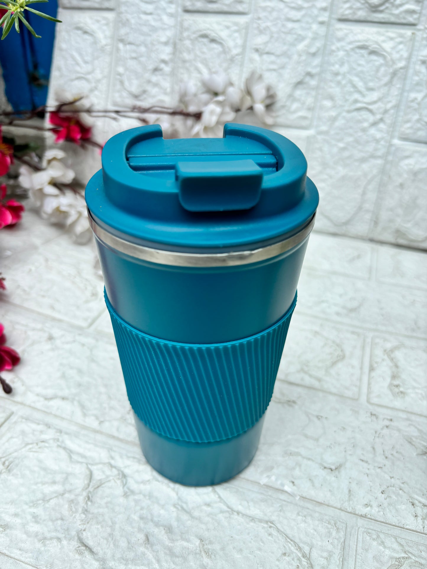 Spot Hunt Insulated Stainless Steel Coffee Tea Tumbler for Hot Cold Beverages Portable Travel Mug Leak Proof Sipper Lock Lid Thermos Multipurpose for Home Office Gifts