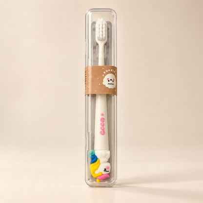Cute Cartoon Toothbrush with Travel Case – Soft Bristles & Portable Design
