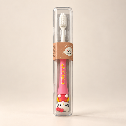 Cute Cartoon Toothbrush with Travel Case – Soft Bristles & Portable Design