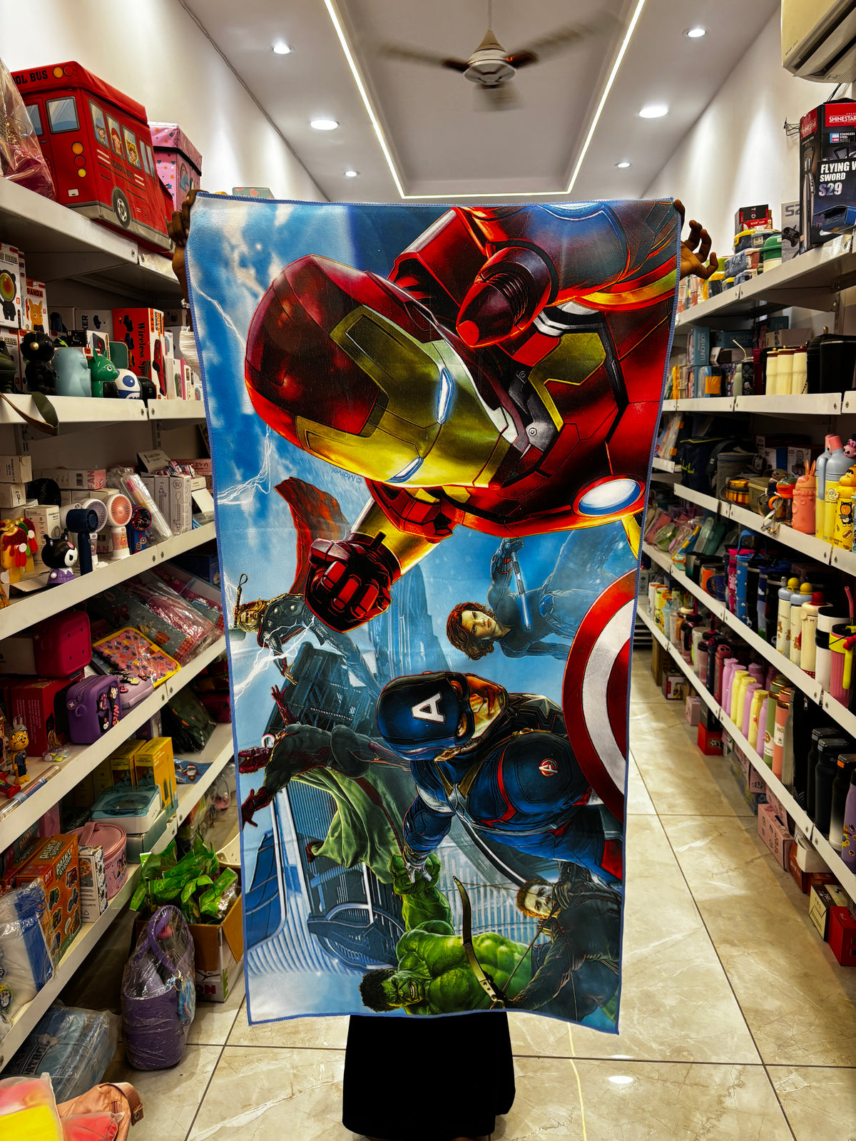 Kids’ Beach Towel – Superhero, Princess & Cartoon Printed Towel