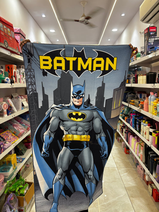 Kids’ Superhero & Cartoon Printed Beach Towel | Colorful Kids’ Bath Towel