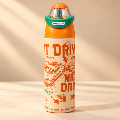 Sports Sipper Bottle with Flip Straw Lid | Stylish Reusable Water Bottle