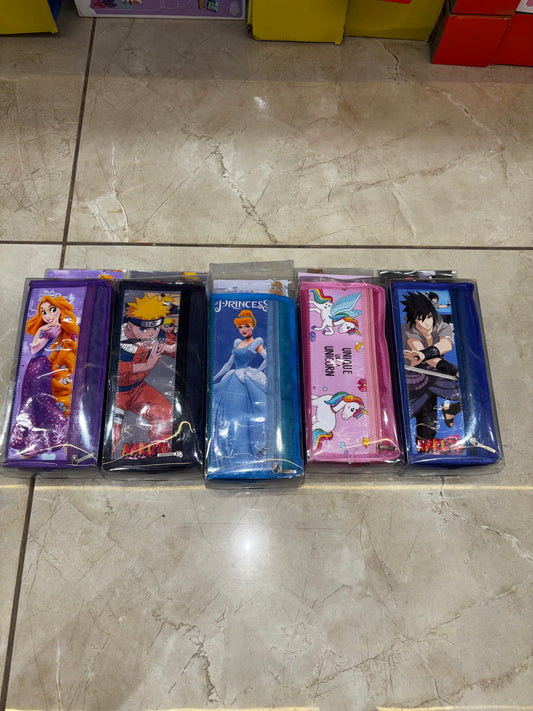 Cute Cartoon & Anime Printed Pencil Pouch | Stylish School Stationery Organizer