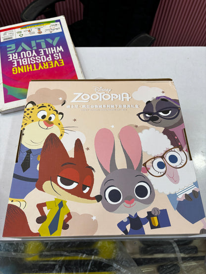 Disney Zootopia Ceramic Bowl Set of 4 – Cartoon Printed Dinnerware Gift Set