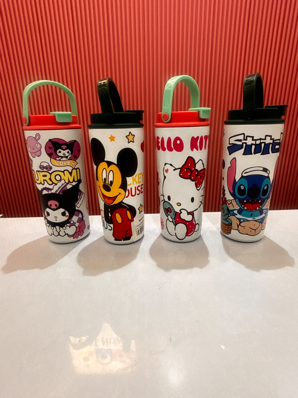 750ml Stainless Steel Kids Insulated Water Bottle with Straw & Handle | Leakproof Cartoon Vacuum Flask for School, Travel & Gifts

