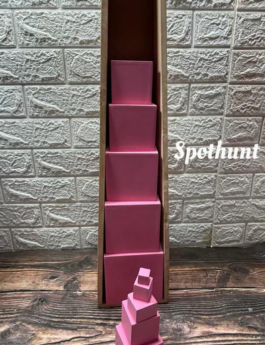 pink tower blocks