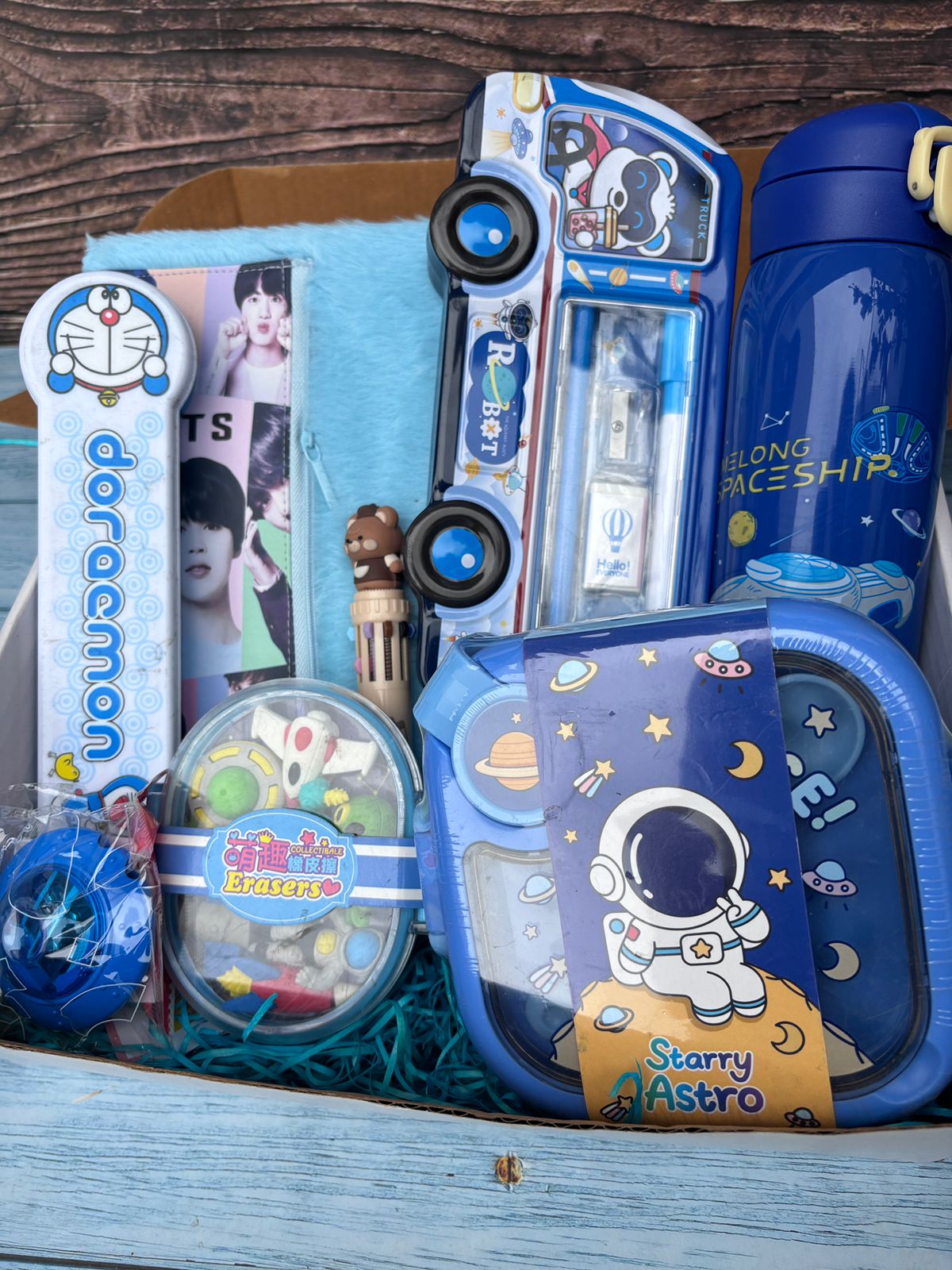 Blue theme hamper for  boys