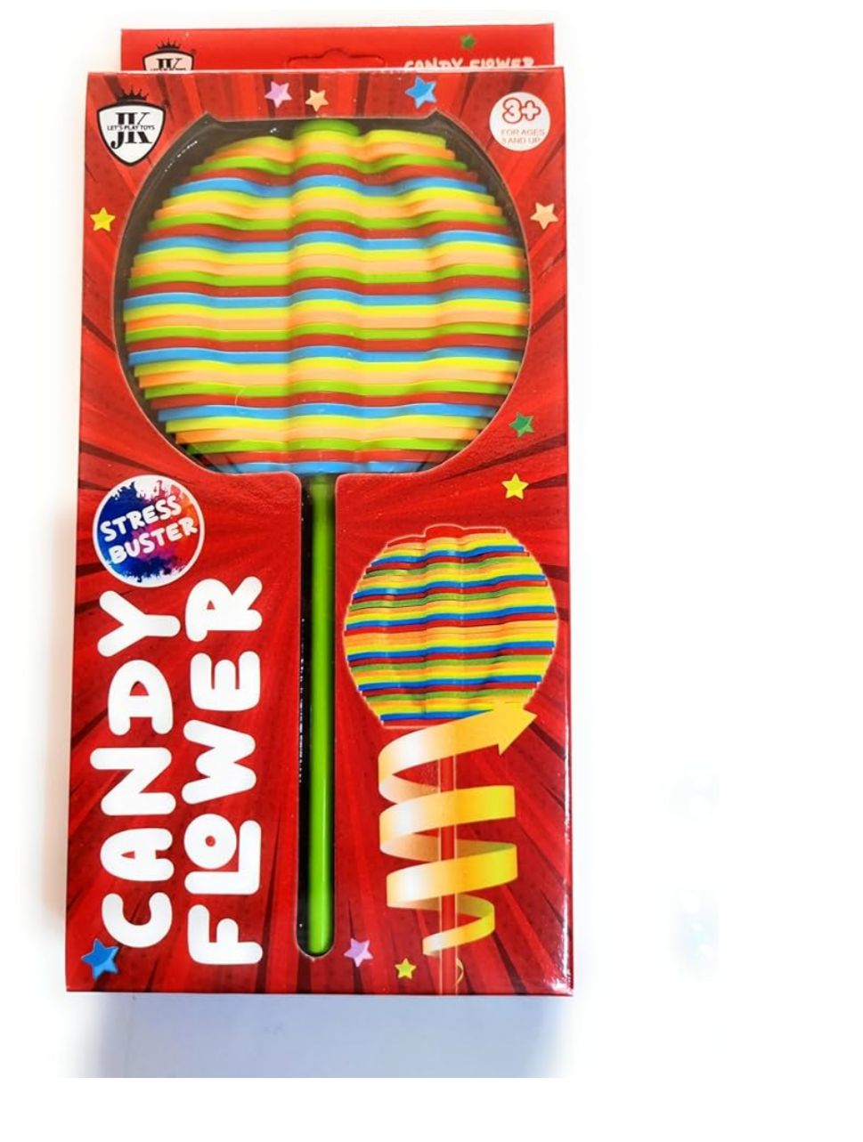 Candy Flower Toy for Kids | Stress Relief Toy - Colorful Twisting and Rotating Fidget Spinner for Kids & Adults | Durable, Fun Stress Buster Gift