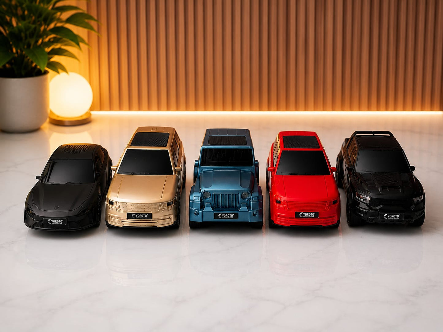 Spothunt rechargeable Bluetooth speaker car with USB, TF memory card support and Type-C charging port portable wireless mini car speaker