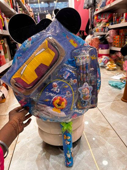Mickey Mouse Space Theme Kids Gift Hamper – Pencil Pouch, Pencils & Chest Set