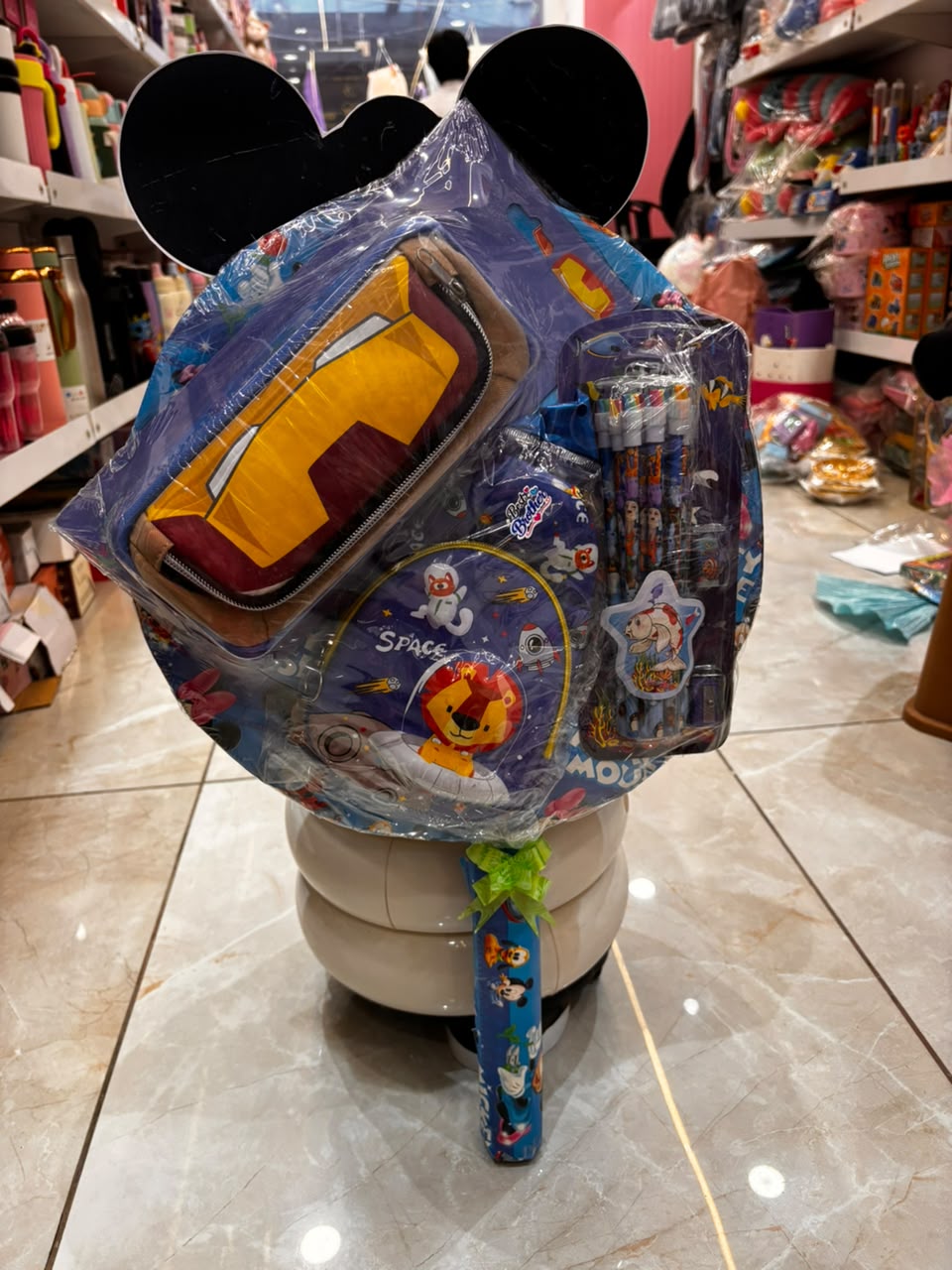 Mickey Mouse Space Theme Kids Gift Hamper – Pencil Pouch, Pencils & Chest Set